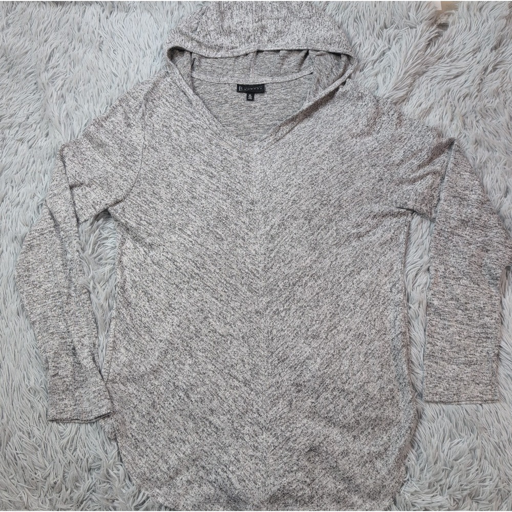 Bobeau Sweatshirt Womens XL Gray Hoodie Lightweight Casual Stretch Athletic